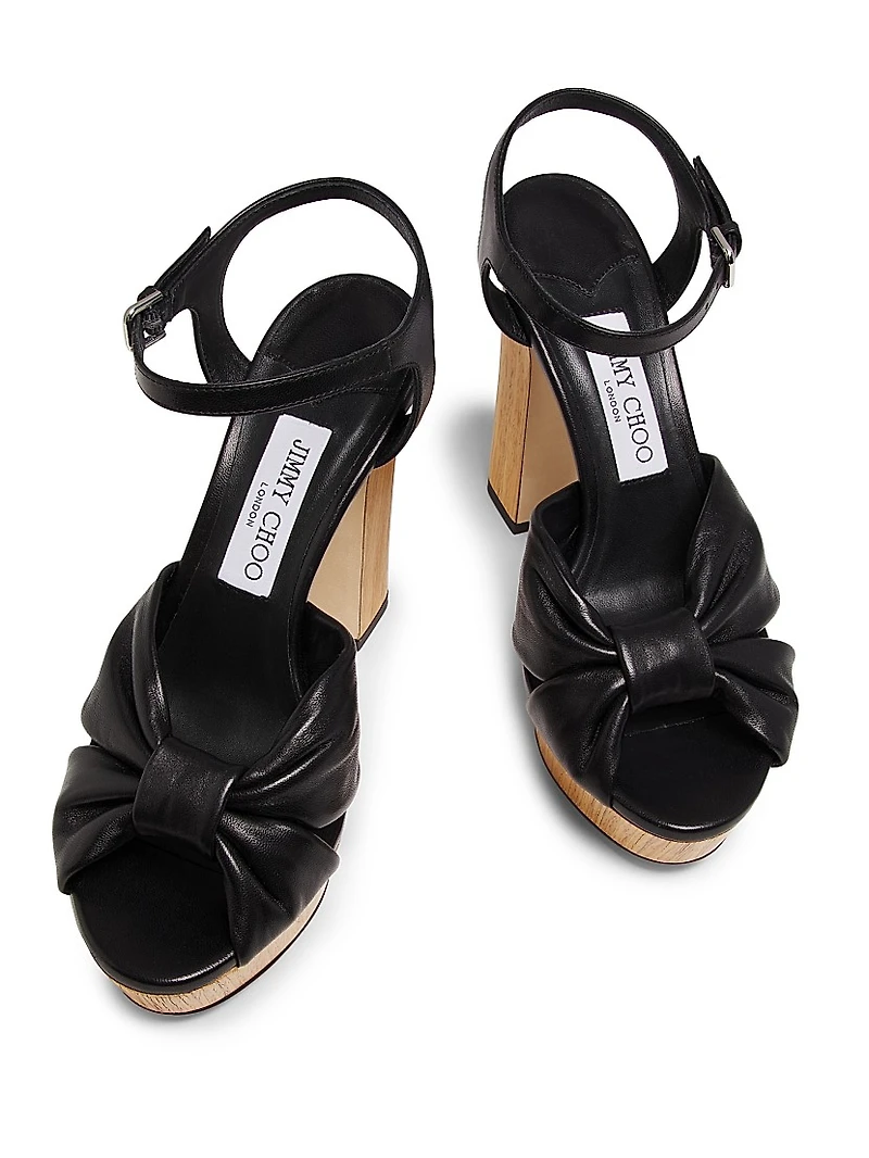 Heloise 120MM Leather Platform Sandals