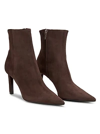 Frankie 85MM Velvet Suede Booties
