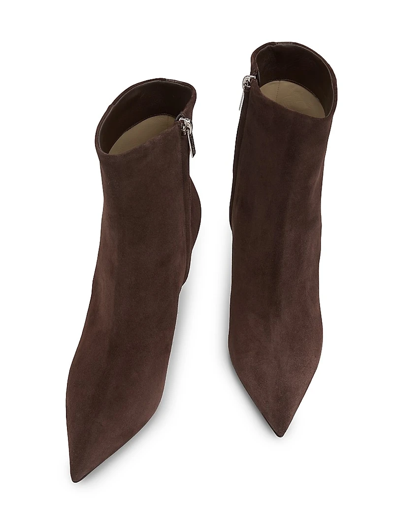 Frankie 85MM Velvet Suede Booties