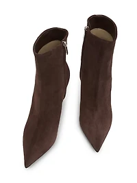 Frankie 85MM Velvet Suede Booties