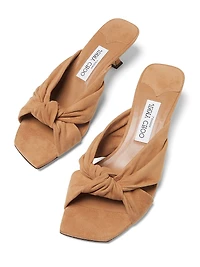 Avenue 50MM Suede Slip-On Sandals