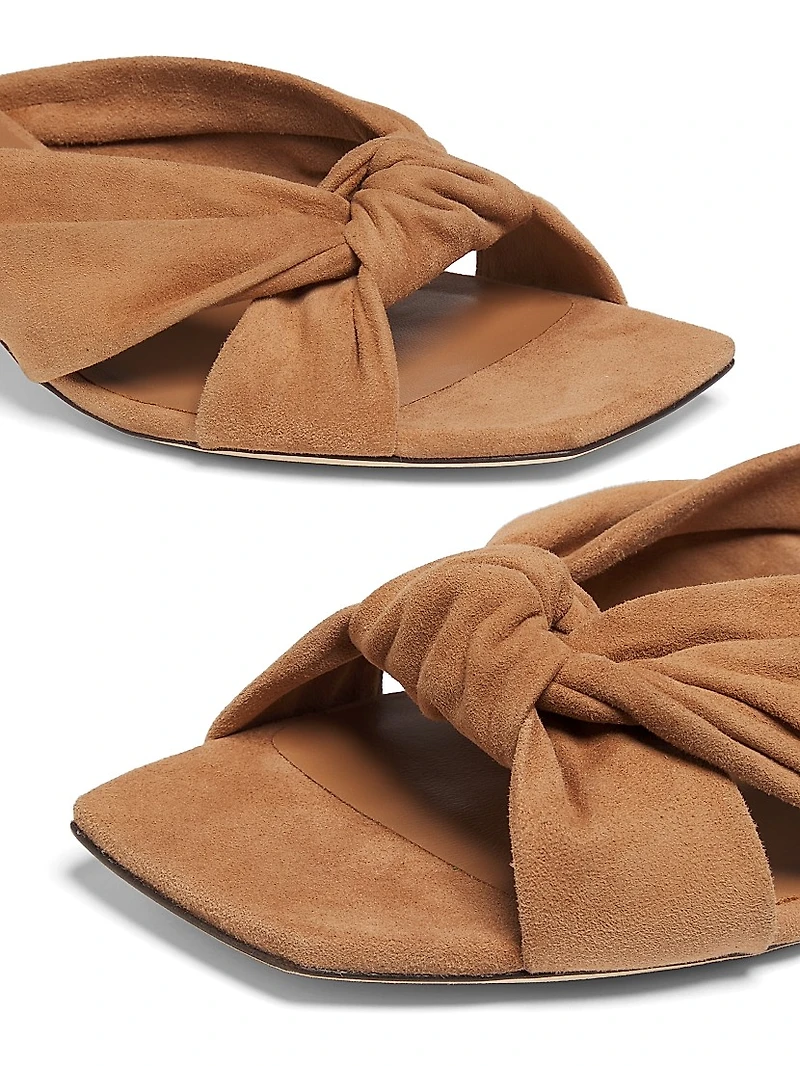 Avenue 50MM Suede Slip-On Sandals
