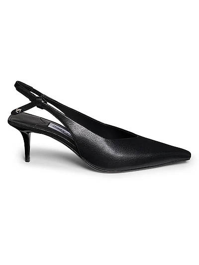 Camie 60MM Knotted Leather Slingback Pumps