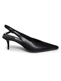 Camie 60MM Knotted Leather Slingback Pumps