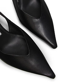 Camie 60MM Knotted Leather Slingback Pumps