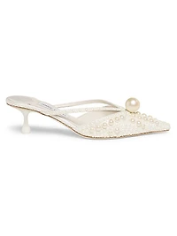 Sana 50MM Pearl Embellished Mules