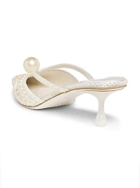 Sana 50MM Pearl Embellished Mules