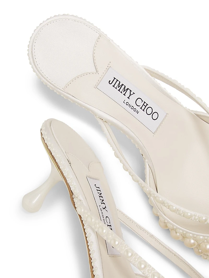 Sana 50MM Pearl Embellished Mules
