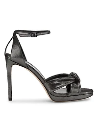 Rosie 100MM Shimmer Suede Sandals