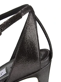 Rosie 100MM Shimmer Suede Sandals
