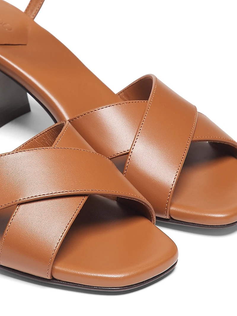 Valla 65MM Leather Sandals