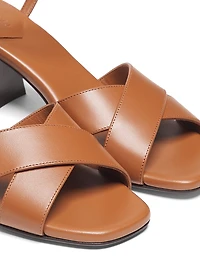 Valla 65MM Leather Sandals