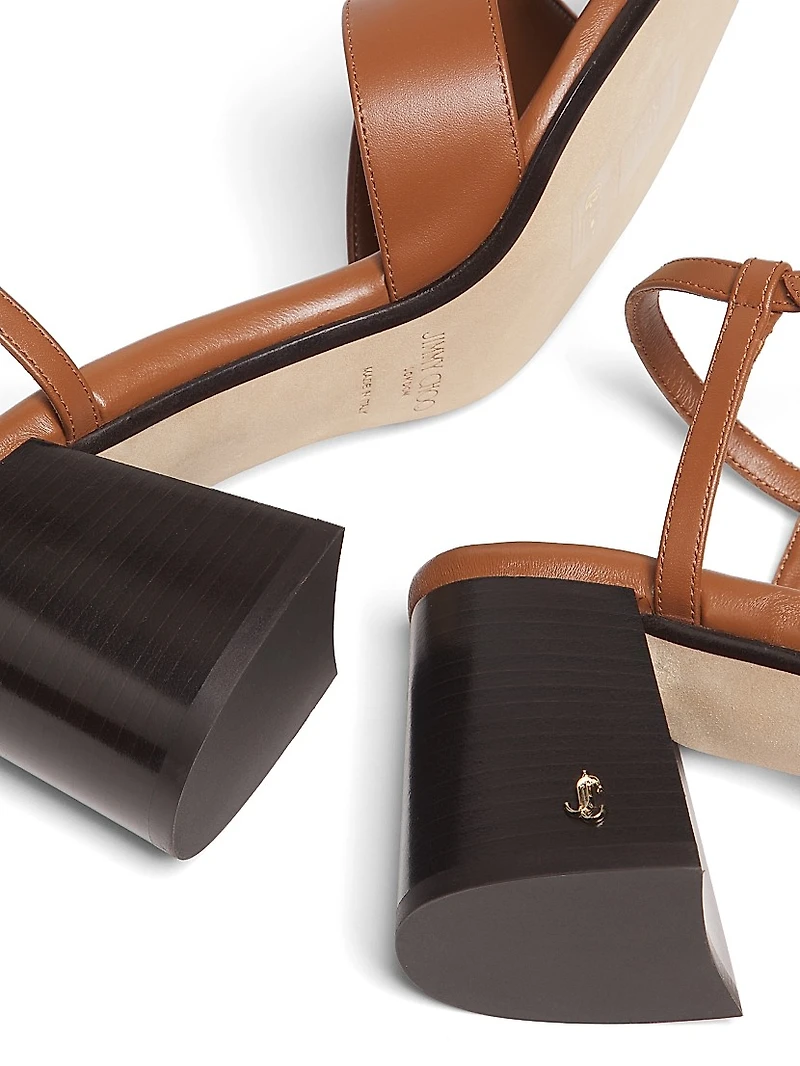 Valla 65MM Leather Sandals