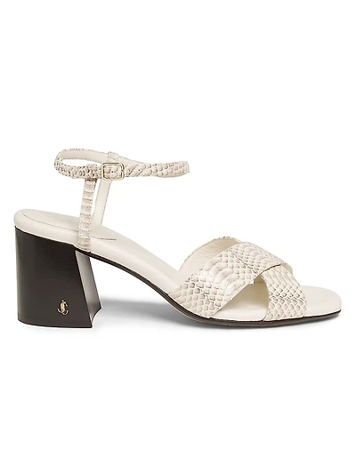 Seasonal Valla 65MM Printed Leather Sandals