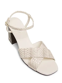 Valla 65MM Printed Leather Sandals