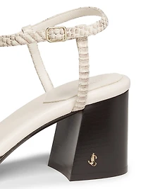 Valla 65MM Printed Leather Sandals