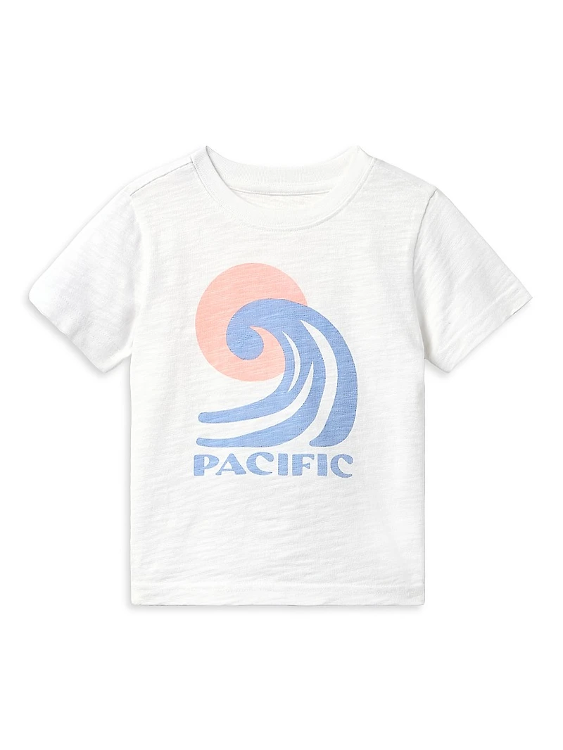 Little Boy's & Pacific T-Shirt Tile Swim Shorts Set