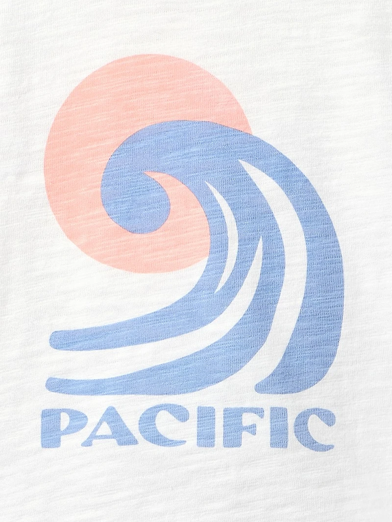 Little Boy's & Pacific T-Shirt Tile Swim Shorts Set