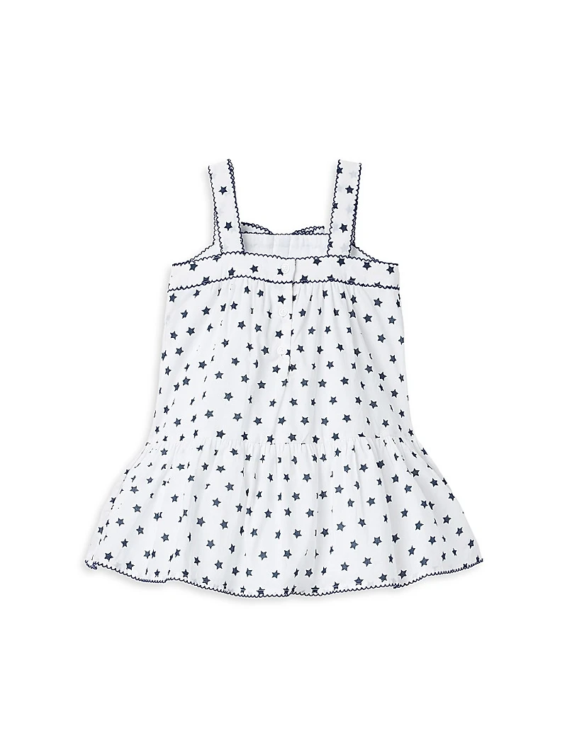Little Girl's & Star Drop-Waist Dress