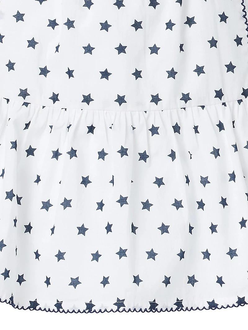 Little Girl's & Star Drop-Waist Dress