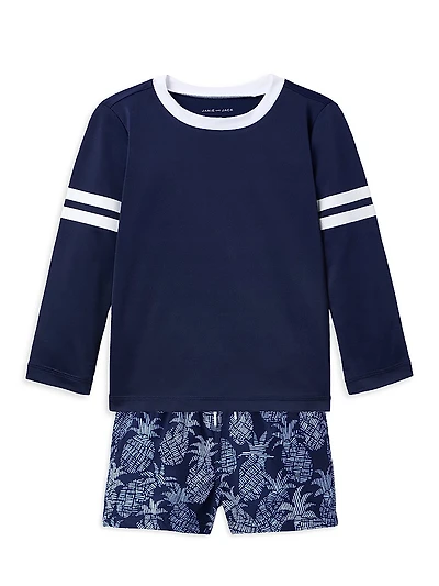 Little Boy's & Pineapple Swim Set