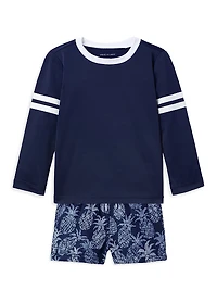 Little Boy's & Pineapple Swim Set