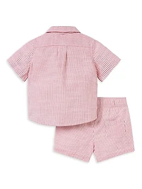 Baby Boy's The Cabana Shirt & Shorts Set
