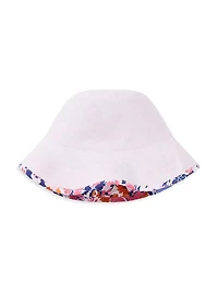 Little Girl's & Ruffle Rashguard, Swimsuit, Hat Set