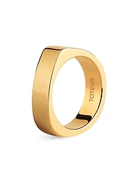 18kt Gold-Plated Signature Ring
