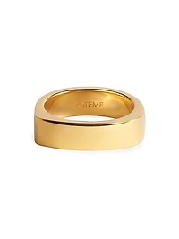 18kt Gold-Plated Signature Ring