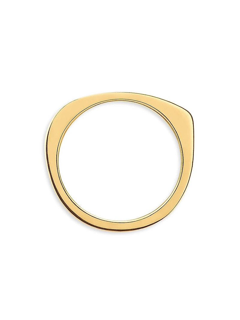 18kt Gold-Plated Signature Ring