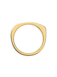 18kt Gold-Plated Signature Ring