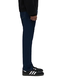 Blake Contrast Topstitched Slim-Straight Jeans