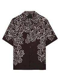 Printed Cotton Bowling Shirt