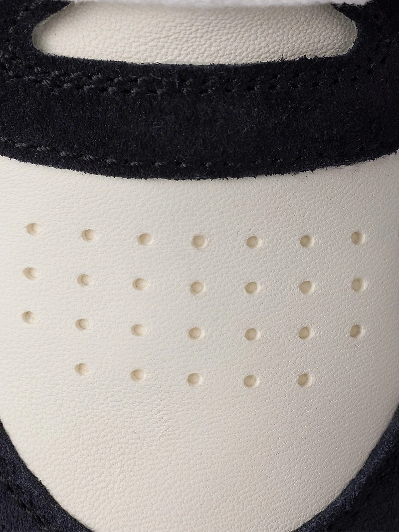 Downtown Bold Nappa Leather and Suede Sneakers