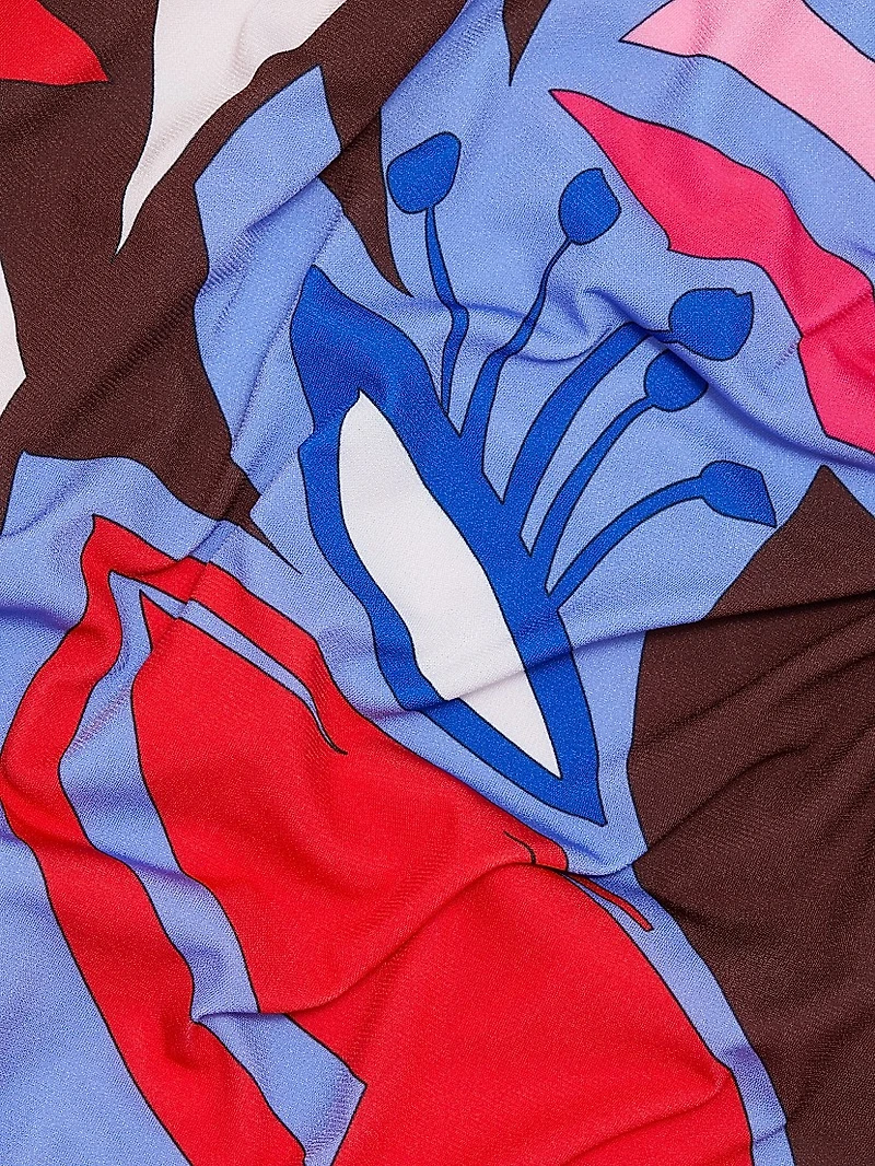 Bernarda Floral A-Line Strapless Maxi Dress