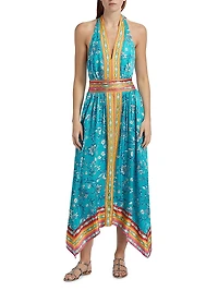 Georgina Floral Sleeveless Midi-Dress