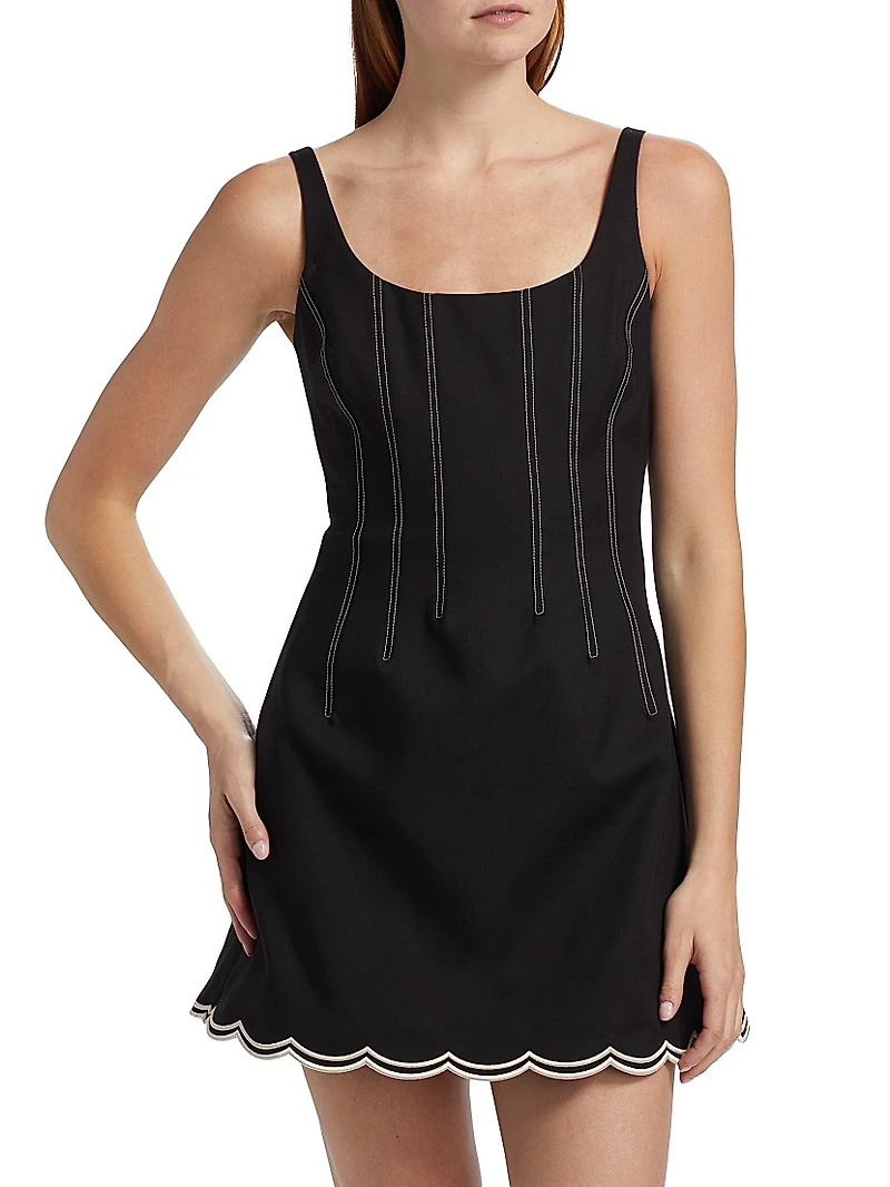 Adriana Embroidered Minidress