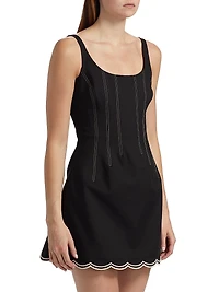 Adriana Embroidered Minidress