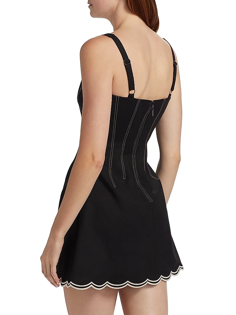 Adriana Embroidered Minidress