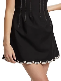 Adriana Embroidered Minidress