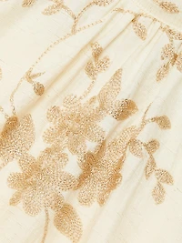 Cara Floral-Embroidered Tank