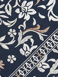 Constanza Embroidered Stretch-Cotton Midi-Dress