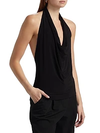 Cowl Halter Top