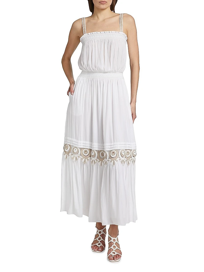 Catalina Embroidered Maxi Dress