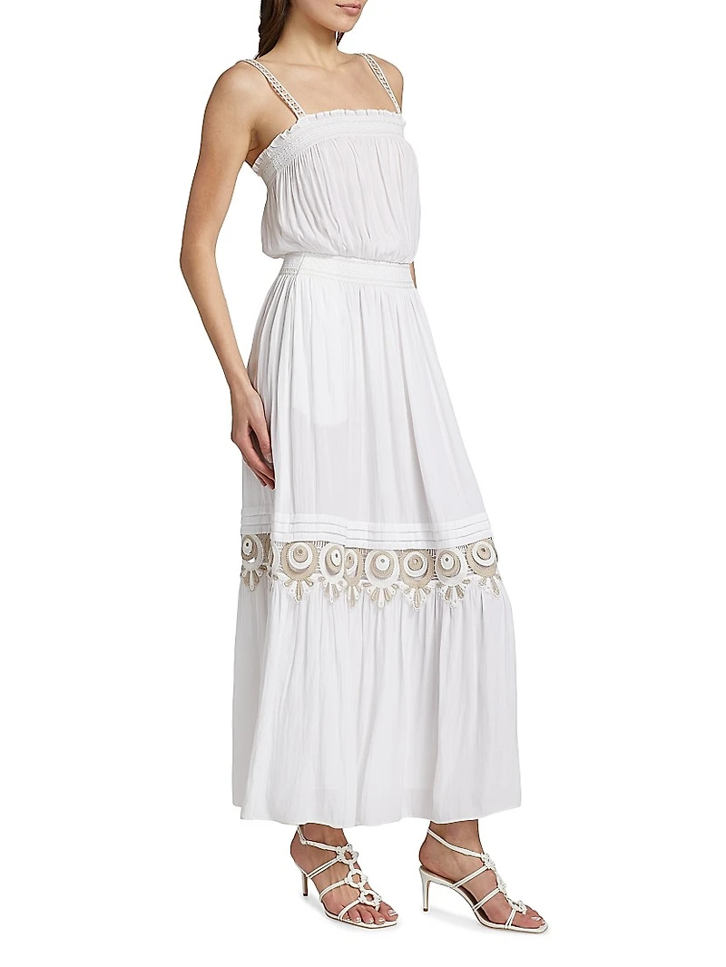Catalina Embroidered Maxi Dress