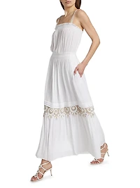 Catalina Embroidered Maxi Dress