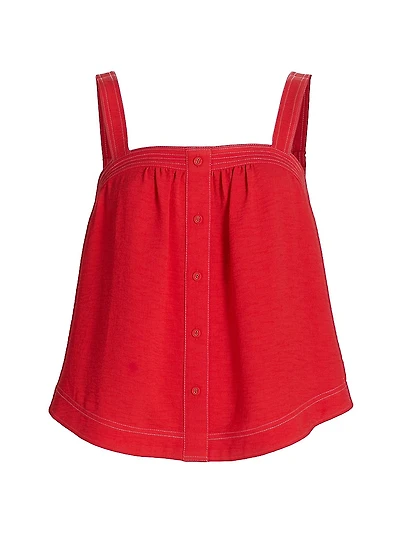 Maisey Button-Front Tank