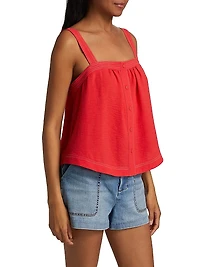 Maisey Button-Front Tank