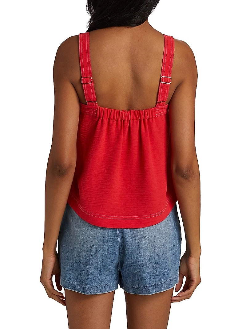 Maisey Button-Front Tank